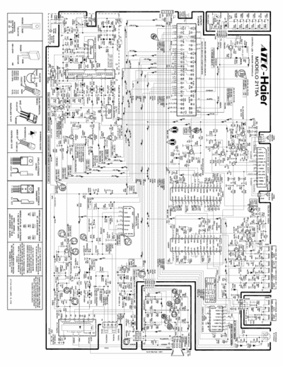 HAIER 21T5A ESQUEMA ELECTRICO DE TV 21"